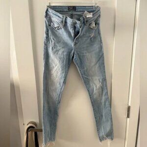 Abercrombie mid ride super skinny ankle jeans
